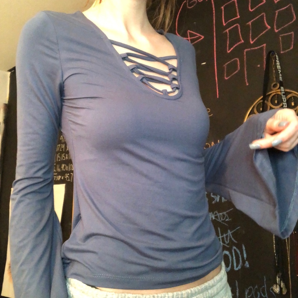bell sleeved top